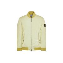 Stone Island Ss24 Two-Way Zipper Fitted Long Sleeve Lightweight Windproof Wrinkled Soft Shell Jacket Men jackets Pistachio 801541223-V0051 S