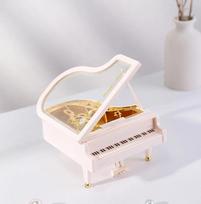 Creative Piano Shaped Music Box Romantic Classic Piano Musical Box Exquisite Plastics Eco-friendly Home Decoration OrnamentZG117