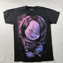 Child's Play 2 Tee Chucky Horror Movie Mens Small Black Short Sleeve T-Shirt L