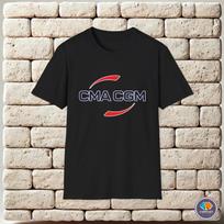 CMA CGM logotipas Unisex marškinėliai 4XL