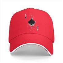 Poker Multicolor Hat Peaked Unisexs Cap Ace Of Spades Poker Apparel Classic Personalized Visor Protection Hats One Size