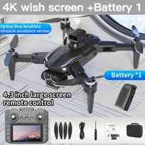 Naujas S12 Dronas 8K Profesionali HD Kamera Dronai 5G WIFI Šepetėlių neturintis 360° Infraraudonųjų spinduliųkliūčių vengimo Variklis Optinis Didelis Ekranas Nuotolinio Valdymo Kvadrokopteris 4K+1 battery
