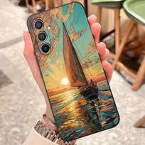 Burlaivių meno paveikslai Telefono dėklas Samsung S25 Edge S24 S23 S22 S21 S20 Ultra Plus Fe Galaxy A54 A53 A34 A25 A16 Silikoninis Samsung S24
