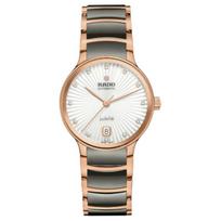 RADO Radar Crystal Series Automatic Mechanical Movement 21600 Oscillations per White Dial Stainless Steel Case Ceramic Stainless Steel Strap R30037742 balta