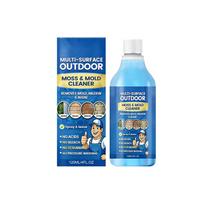 Multi-Surface Outdoor Moss and Mold Cleaner Removes Mold Mildew and Algae No Acids No Bleach No Scrubbing No Pressure Washing 120ml 4 Fl Oz One Size mėlyna