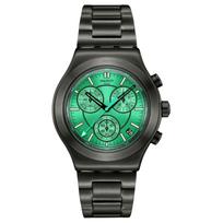 SWATCH Kvarcinis Mechanizmas Atsparus Vandeniui 30 Metrų Unisex Šveicariškas Laikrodis 43mm Žalias Ciferblatas Nerūdijančio Plieno Dėklas Nerūdijančio Plieno Apyrankė YVM407G žalia