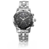 TISSOT kvarcinis mechanizmas 200 metrų atsparus vandeniui vyriškas laikrodis Šveicariškas laikrodis 40 mm juodas ciferblatas nerūdijančio plieno korpusas nerūdijančio plieno apyrankė T17.1.486.55 juoda