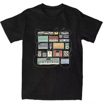 Musician Synthesizer Drum Machine Dj Apparel Shirt Men Women 808 909 606 303 Electronic Music Novelty  Summer Tees S įvairiaspalvis