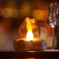 Campfire-Style Night Light Atmospheric Bedroom, Bedside, and Holiday Table Decorative Light