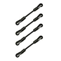 4Pcs Versatile Bungee Hook Rope Double Headed Outdoor Elastic Rope Elastic Bungee Strap for Secure Cargo Fixing
