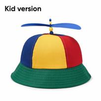 New High Quality Rainbow Windmill Propeller Bucket Hat Wide Brim Comfortable Breathable Fishermen Cap Sun Protection Sun Hat