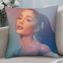 Singer A-Ariana G-Grande Pillow Case Short plush Double-sided Print Square Throw Pillow Covers Sofa Home Cushion Decor 12x12Inch