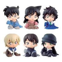 6 vnt. Anime Detektyvas Konanas Figūrėlės Gasha Scotch Shinichi Kudo Toru Amuro Masumi Sera Žaislai Kawaii PVC Modelis Lėlės Papuošalai Dovanos