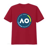 Australijos Atvirasis Teniso Turnyras AO Logotipo Marškinėliai Jaunimui Suaugusiems Balti Dydžiai S 4XL vintažiniai Išskalbti Šiek tiek madingi Universalūs S