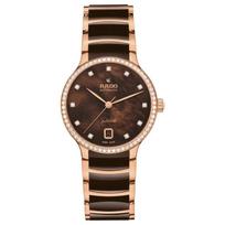 RADO Radar Crystal serijos automatinis mechaninis laikrodis, atsparus vandeniui iki 50 metrų, Šveicariškas laikrodis, 35 mm, rudas ciferblatas, nerūdijančio plieno apyrankė R30230922 ruda
