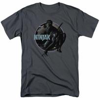 Ninjak Crouching Ninjak Valiant Comics Tee Charcoal Unisex T-Shirt S