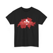 Switzerland Gruzie T-Shirt, Swiss Alps Shirt, Swiss Heritage Tee, schweiz shirt S įvairiaspalvis