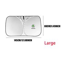 AFF1 Windshield Sunshade Car Window Sun Shade Cover Auto Sun Visor For Skoda Octavia 2 3 Karoq VRS Scala Fabia A7 A5 VII Kodiaq Rapid