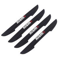 BQYVQY1 For Nissan X-trail Qashqai Juke Note Sentra Patrol 4pcs Rubber Car Anti-collosion Strip Auto Door Edge Bumper Protector Stickers