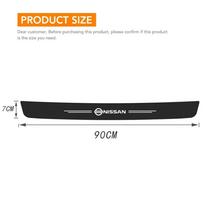 BYRDVE1 For Nissan X-Trail Qashqai Tiida Teana Sentra Altima Versa Car Door Sill Protector Carbon Fiber Sticker For 4 Doors & Trunk