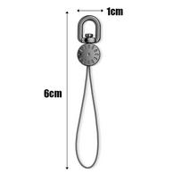 4/2/1PCS Short Phone Wrist Straps Metal 360 Degree Rotatable Security Wristband Lanyard Anti-lost Short Rope Hanging Cord