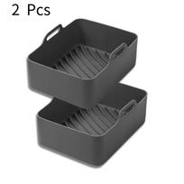 Silicone Pot For 10-quart Air Fryer Ninja Dz401 Foodi Silicone Pot juoda