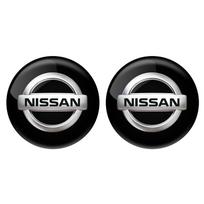 CKKTXC1 For Nissan X-trail Qashqai Note Juke Sentra Patrol Navara Micra Leaf Almera 2pcs/set 14.5mm Car Door Keyhole Stickers Label