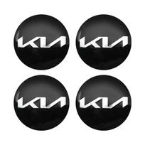 AHZ1 4pcs 3D 56mm Car emblem Wheel hub Center Cap Badge covers sticker Decals Styling accessories For KIA EV6 Sorento Niro Stinger