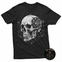 Mechanical Skull Robot Cyberpunk Gothic Emo Aesthetic T-Shirt S