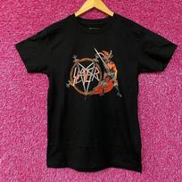Slayer Show No Mercy Rock Band TShirt Size Small Unisex T-Shirt S įvairiaspalvis