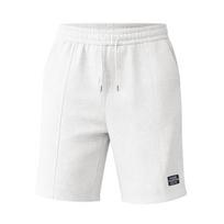 Men Casual Waffle Drawstring Elastic Waist Loose Beach Knee Length Shorts S balta