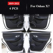 For Oshan X7 Plus X7 2019-2025 Car Door Anti-kick Pad Leather Interior Protection Anti-dirty Sticker Mat Auto Decor Accessories