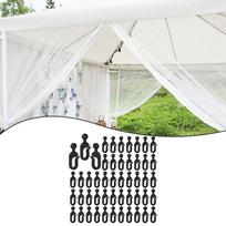 Curtains Hanging Gazebo Curtains Outdoor Accessories Bulk Pack Curtain Hanging Hooks 50 Hook Set Easy To Install