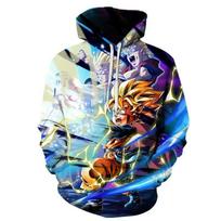 Dragon Ball 3D spausdinta megztinis su gobtuvu rudens drabužiai vyrams ir moterims, vienodo stiliaus 2024 m. animacinių filmų anime drabužiai ir švarkai Madingi L