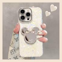 Mouse Mirror Bracelet Suitable for IPhone16 Apple 15 Promax Shell Pattern Mobile Phone Case 13 Light Luxury High-end Feeling iPhone 16