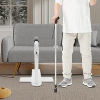 Sofa Carbon Steel Stand Assist,Grey/White Floor Mount Bed Lift Assist Adjustable Height for the Elderly balta