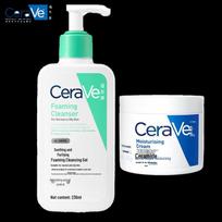 CeraVe Soothing Cleanser & Moisturizing Cream Set