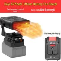 Wireless Rechargeable Fan Heater & Hand Warmer with Defogger for Outdoors and Construction Sites