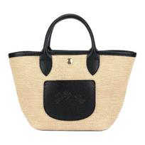 Longchamp Le Pliage kolekcijos drobės pirkinių krepšys su logotipu Moteriškas krepšys Juodas 10307HGK001 Basic Set (Bag)