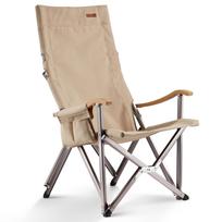 ICECO Lauko 285kg Svoris 1600D A7075 Aliuminio Lydinio Bambuko kėdei ir vidaus naudojimui, Talpa, Sėdynė, Rėmas, Aukštas/Žemas Atlošas, Porankis, Sulankstoma, juoda