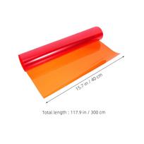 Light Filter Color Correction Colored Overlays Film Lighting Gel Filter Plastic Sheets 40Cm X 300Cm Decorative Light Filters oranžinė