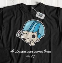 A Dream Can Come True! Unisex K-Pop T-shirt Tops Tees Unisex Korean Music Gifts M