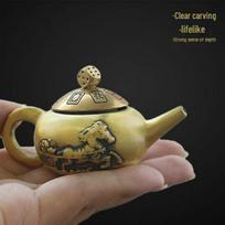 Brass Mahjong Handheld Rotating Ornament - Fun Stress Relief Creative Gift