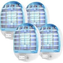 Bug Zapper Indoor,Mini Fruit Fly Zapper Trap Catcher Indoors,Electronic Mosquitoes Fruit Fly Killer Mosquito Zapper for Living Room,Kitchen,Bedroom Transparent blue