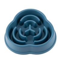 New Anti Choking Pet Slow Food Bowl Anti Overturning Non-slip Dog Bowl Slow Eating Pet Slow Feeder Bowl For Small Dogs mėlyna