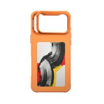 4 colių HD NFC E-ink ekrano telefono dėklas su stovu Magnetiniai išmaniojo telefono apsauginiai dangteliai, skirti iPhone 17 Pro Max 17 Pro 17 For iPhone 17 oranžinė