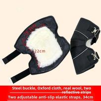 Windproof Cycling Knee Pads Cowhide Thermal Leg Warmers Riding Protective Gear  Old Cold Legs Oxford Cloth