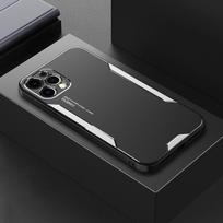 Prabangus aliuminio metalinis dėklas, skirtas iPhone 16 15 14 Plus 13 12 11 Pro Max Mini XS X XR matinis silikoninis rėmo dangtelis, skirtas iPhone 14 13 Pro For iPhone 11 Pro Max sidabras