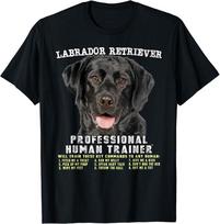 Labradoro retriverio profesionalus žmogaus treneris unisex marškinėliai S