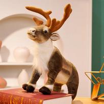 New Reindeer Plush Toy Christmas Deer Doll Elk Soft Doll Animal Decoration The Best Holiday Gift for Male and Female Birthdays 35cm